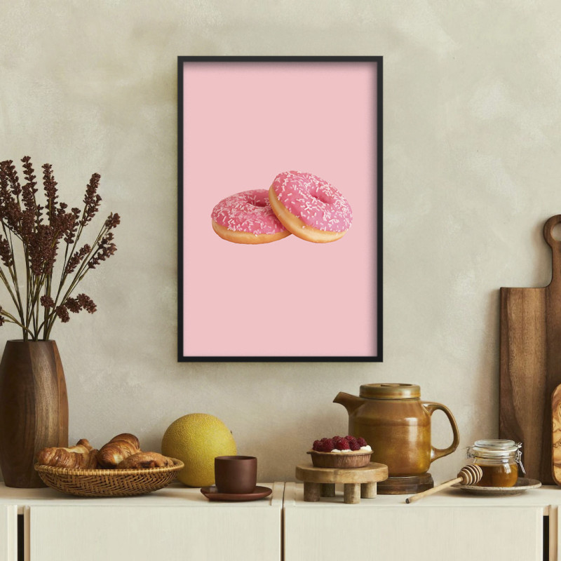 Quadro Decorativo Donuts