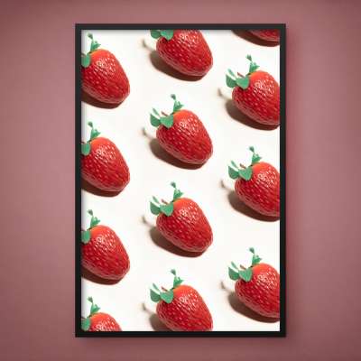 Quadro Decorativo Strawberry