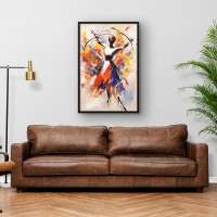 Quadro Decorativo Bailarina Expressiva