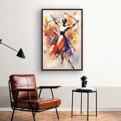 Quadro Decorativo Bailarina Expressiva