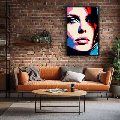 Quadro Decorativo Mulher Pop Art