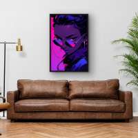 Quadro Decorativo Purple Girl