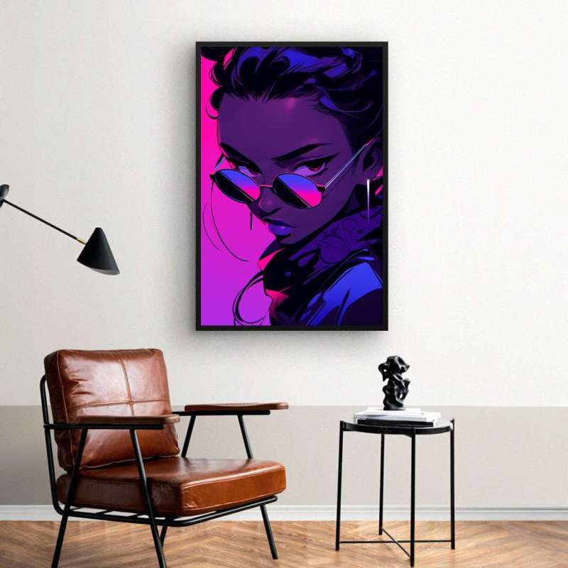 Quadro Decorativo Purple Girl