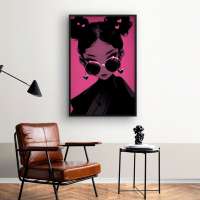 Quadro Decorativo Pink Girl