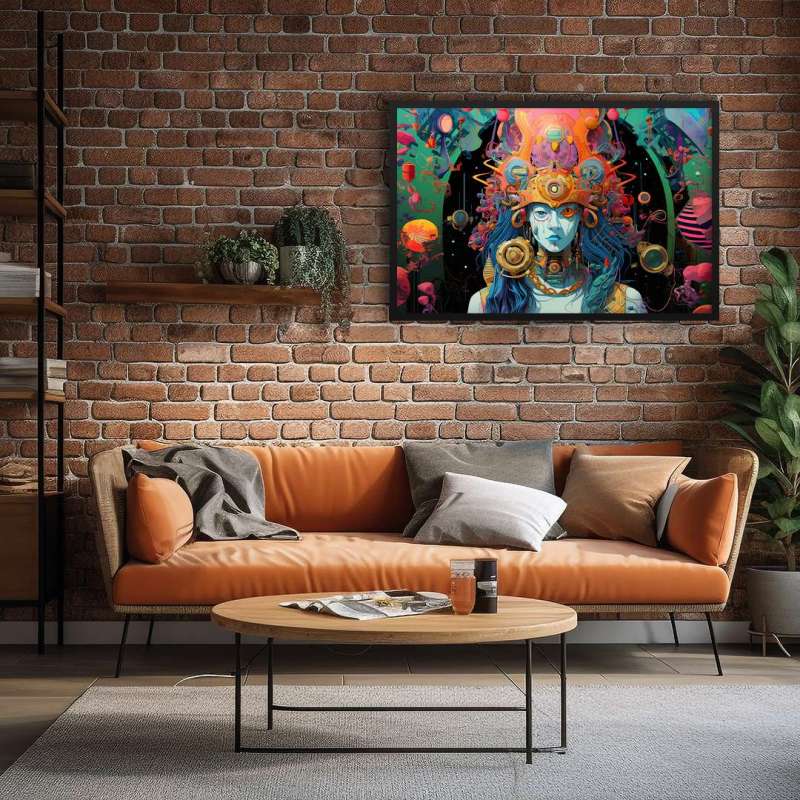 Quadro Decorativo Xamã Robótica