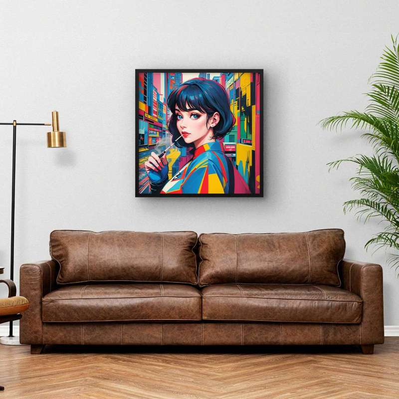 Quadro Decorativo Anime Jovem