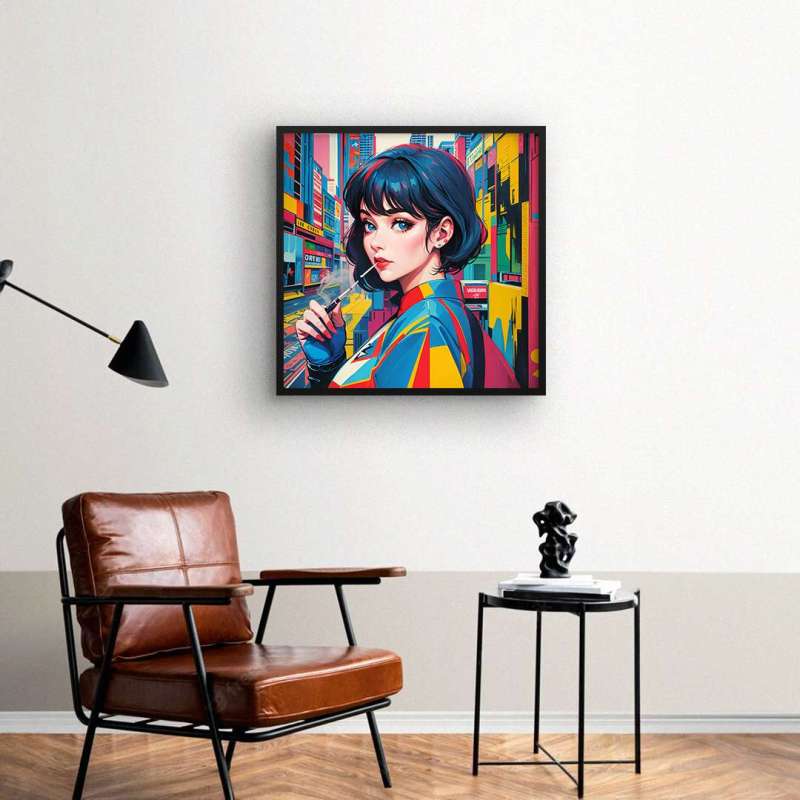 Quadro Decorativo Anime Jovem