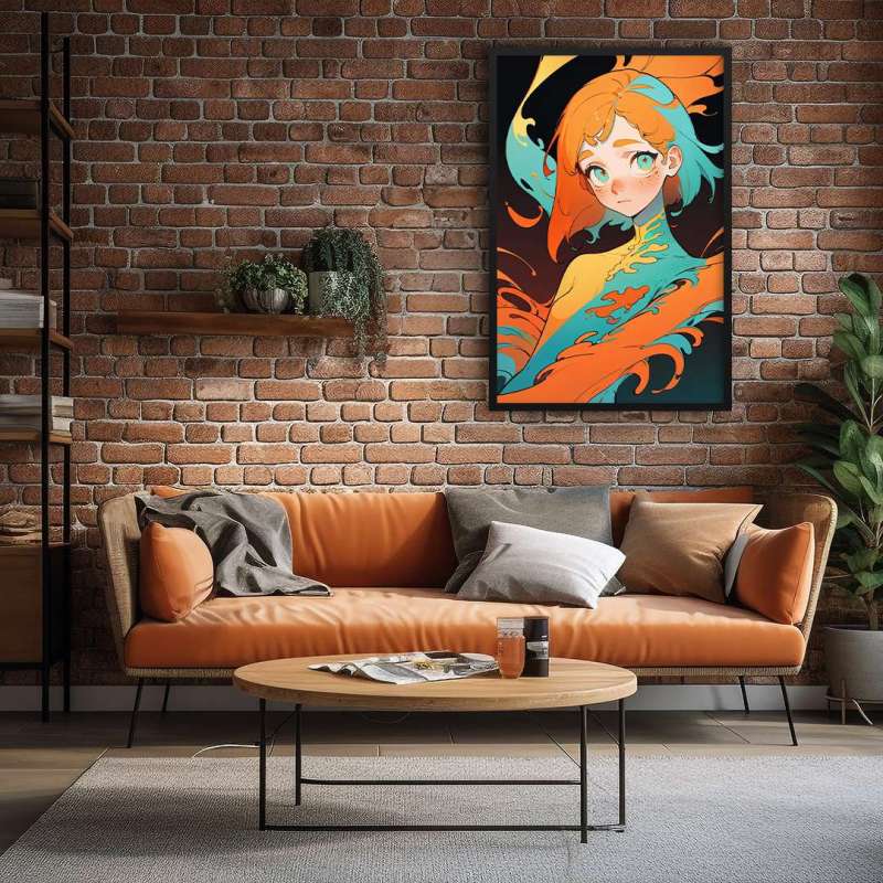 Quadro Decorativo Menina Fênix