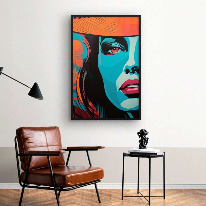 Quadro Decorativo Blue Woman