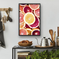 Quadro Decorativo Toranja em Fatias