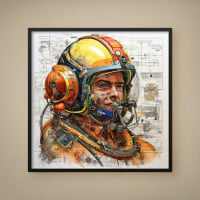 Quadro Decorativo Projeto Astronauta I