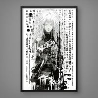 Quadro Decorativo Cyborg Japonês