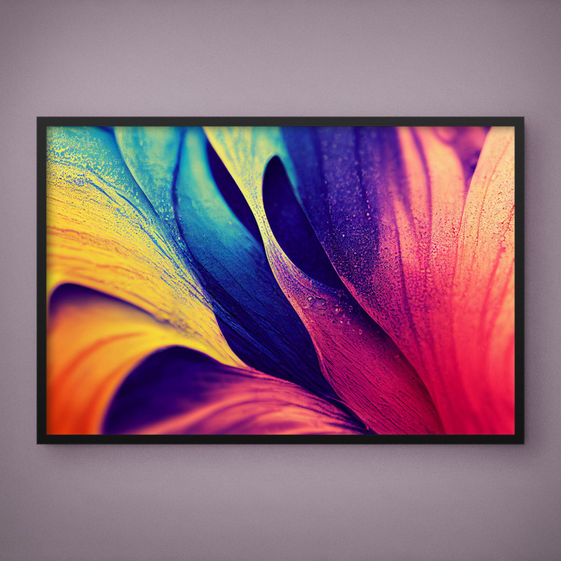 Quadro Decorativo Folha Neon