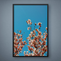 Quadro Decorativo Flores e Folhas