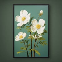 Quadro Decorativo Flores Aquarela II