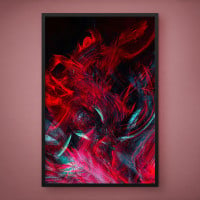 Quadro Decorativo Abstrato Vênulas