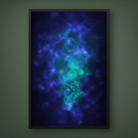 Quadro Decorativo Nebulosas Coloridas III