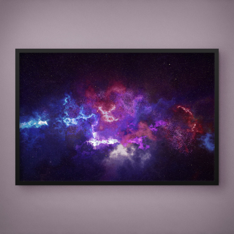 Quadro Decorativo Nebulosas Coloridas III