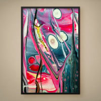 Quadro Decorativo Abstrato Splashing