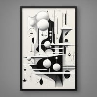 Quadro Decorativo Abstrato Cute