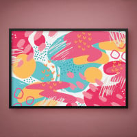 Quadro Decorativo Abstrato Gradiente