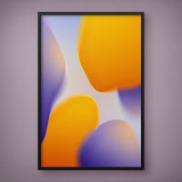 Quadro Decorativo Abstrato Gradiente Suave I