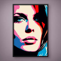 Quadro Decorativo Mulher Pop Art