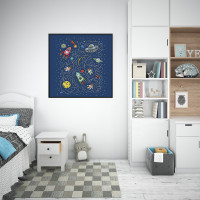 Quadro Decorativo Infantil Gatonautas