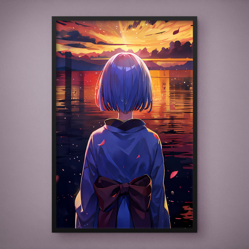 Quadro Decorativo Sunset Anime