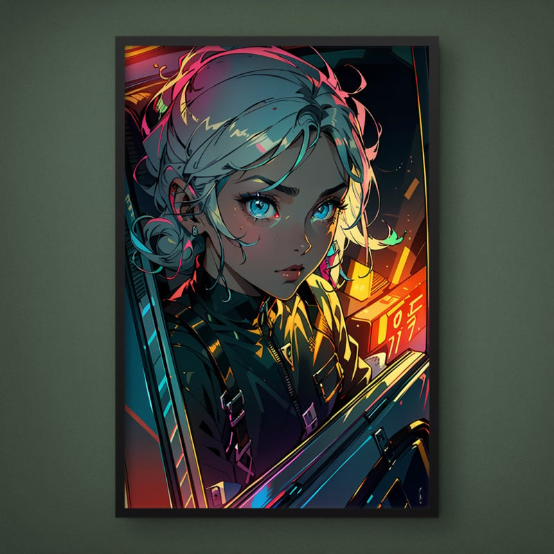 Quadro Decorativo Anime Cyberpunk