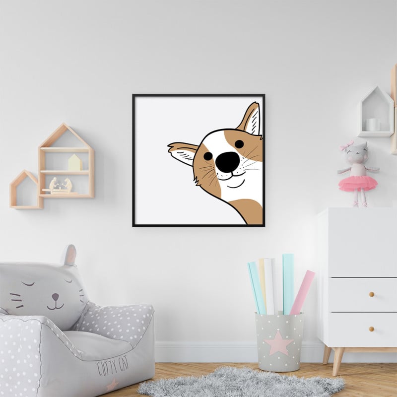 Quadro Decorativo Infantil Hi, Dog!