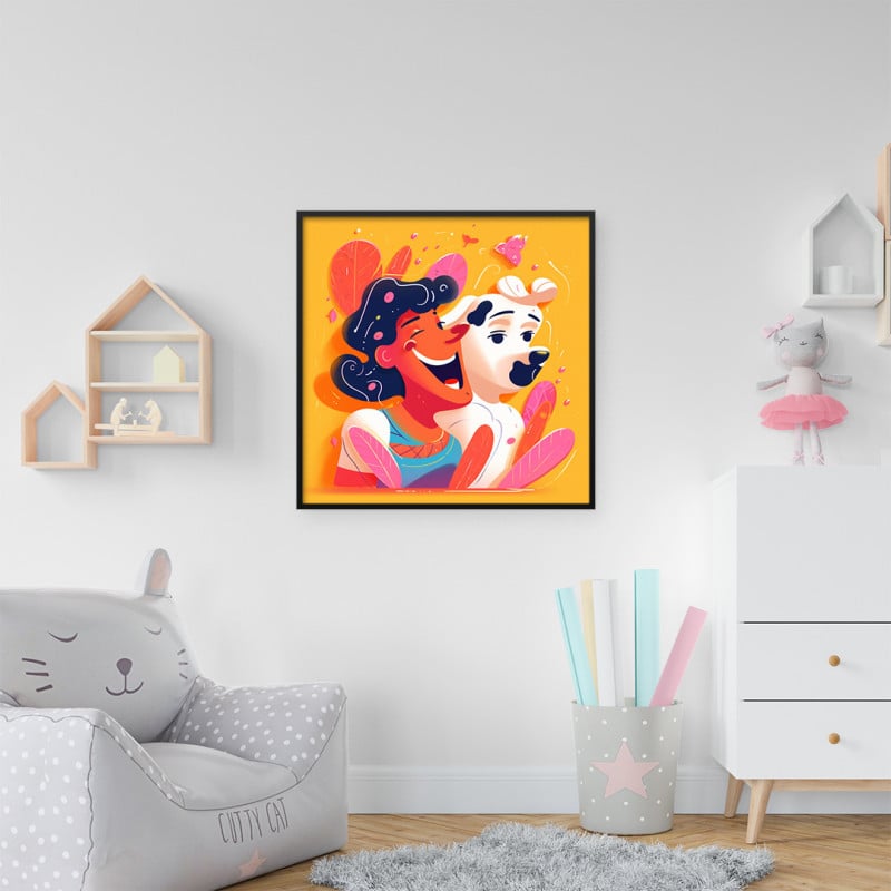 Quadro Decorativo Infantil Amigos