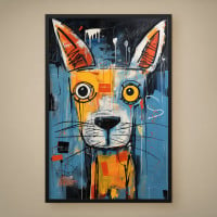 Quadro Decorativo Cachorro Cartoon