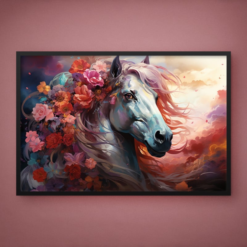 Quadro Decorativo Cavalo Místico