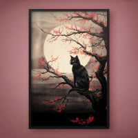 Quadro Decorativo Gatinho Robótico