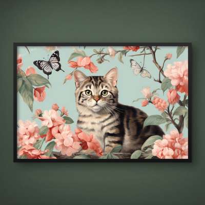 Quadro Decorativo Sweet Cat