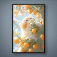 Quadro Decorativo Gatinho Sereno