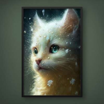 Quadro Decorativo Gatinho Majestoso