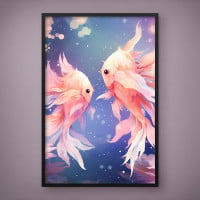 Quadro Decorativo Bettas