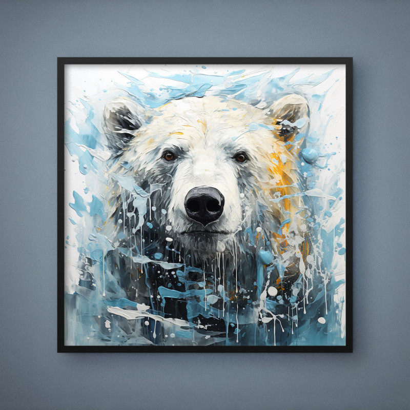 Quadro Decorativo Urso Polar