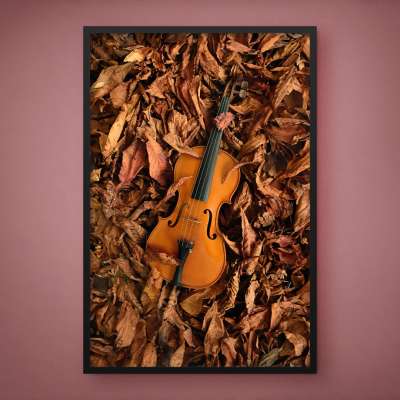 Quadro Decorativo Violino