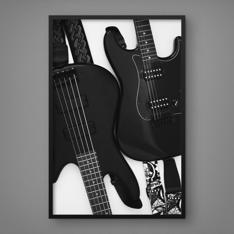 Quadro Decorativo Dueto de Guitarras