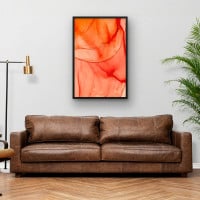 Quadro Decorativo Abstrato Âmbar Líquido