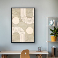 Quadro Decorativo Abstrato Círculos Concêntricos