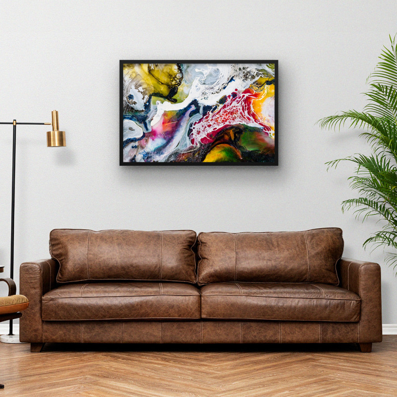 Quadro Decorativo Abstrato Flow Art