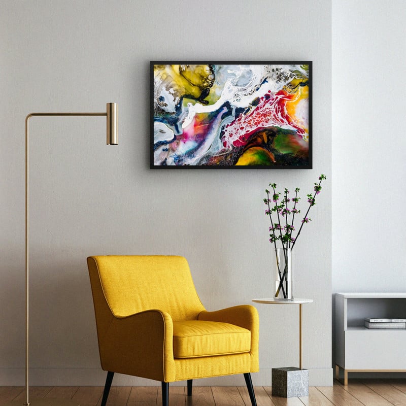 Quadro Decorativo Abstrato Flow Art