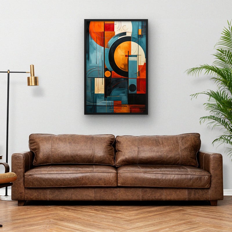 Quadro Decorativo Abstrato Geoart Dark