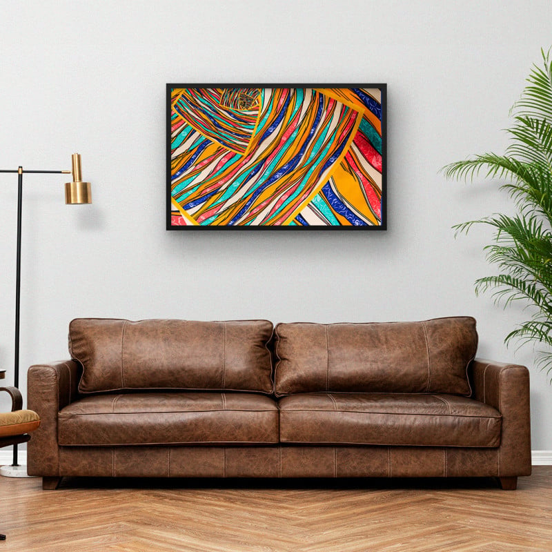 Quadro Decorativo Abstrato Sobreposições