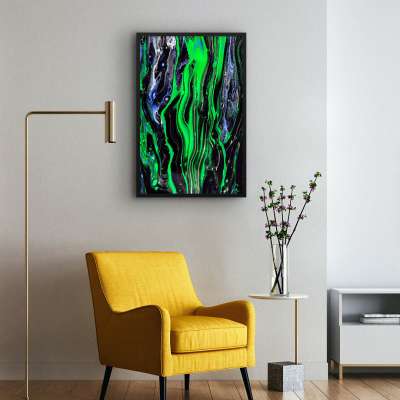 Quadro Decorativo Abstrato Pour Art V