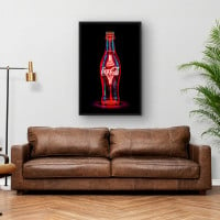 Quadro Decorativo Coca-cola Neon